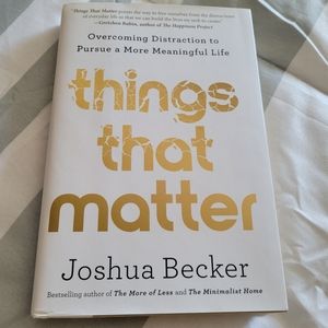 Hardback book.Things that Matter